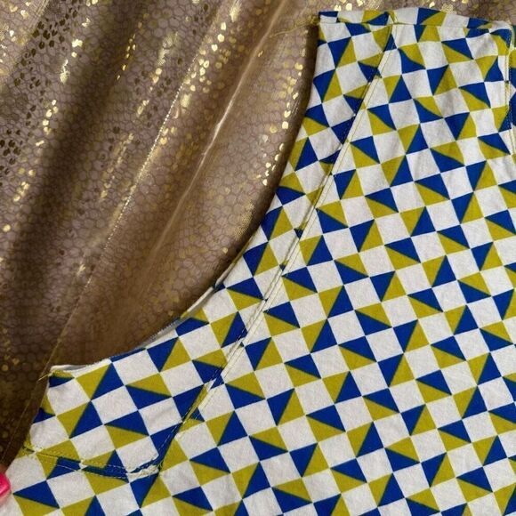 Free People Movement Inspire Geometric Green Blue Printed Tank XS NWOT - Picture 3 of 10